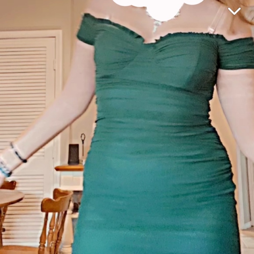 Green homecoming dress